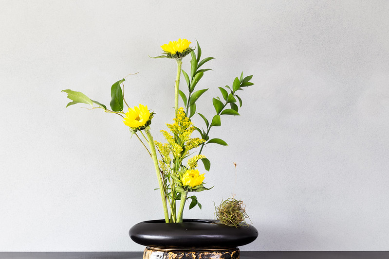 Ikebana- a Japanese art of flower arrangement.