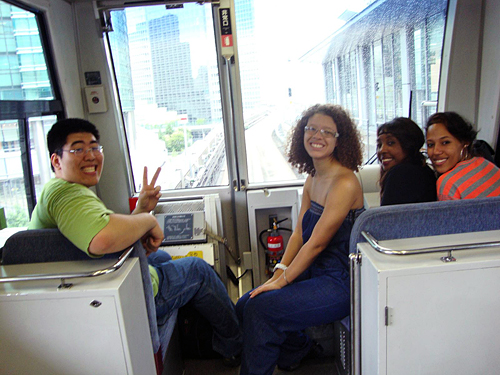 Yurikamomeweb At the very front of the Yurikamome line