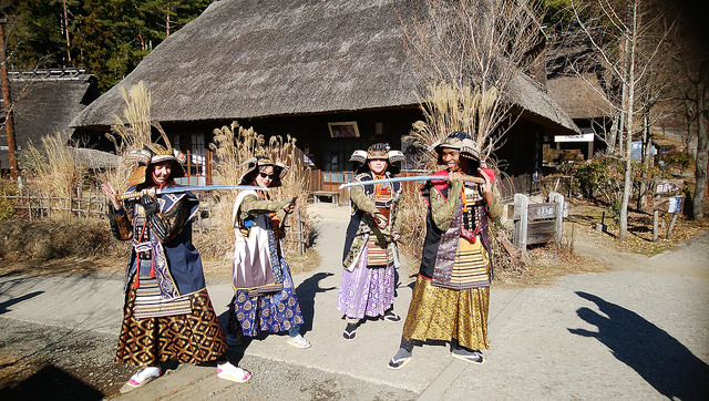 KCP students in traditional Japanese garb.