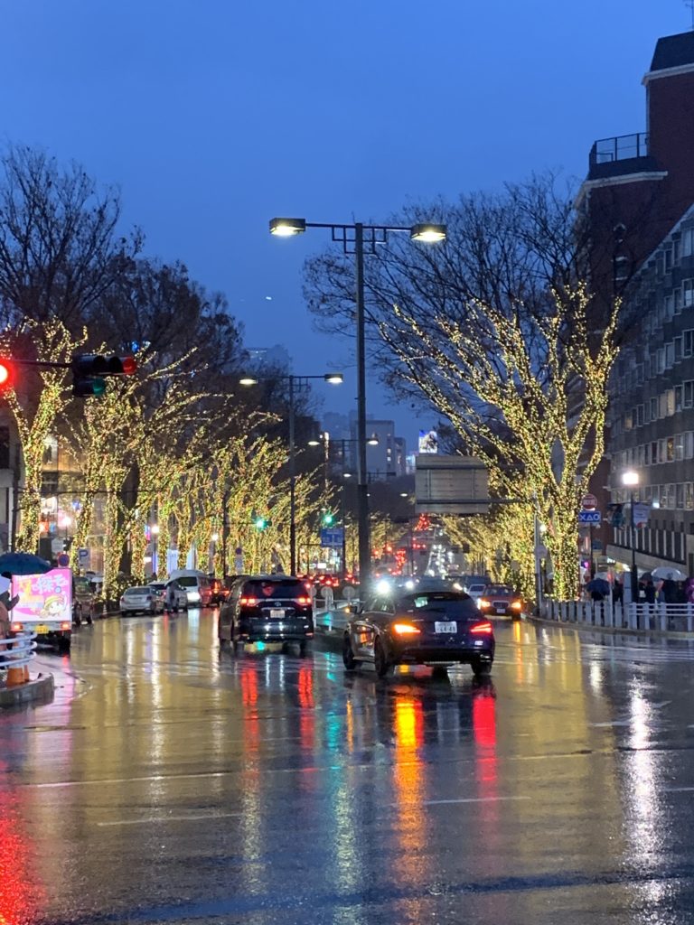 Winter wonderland in Harajuku.