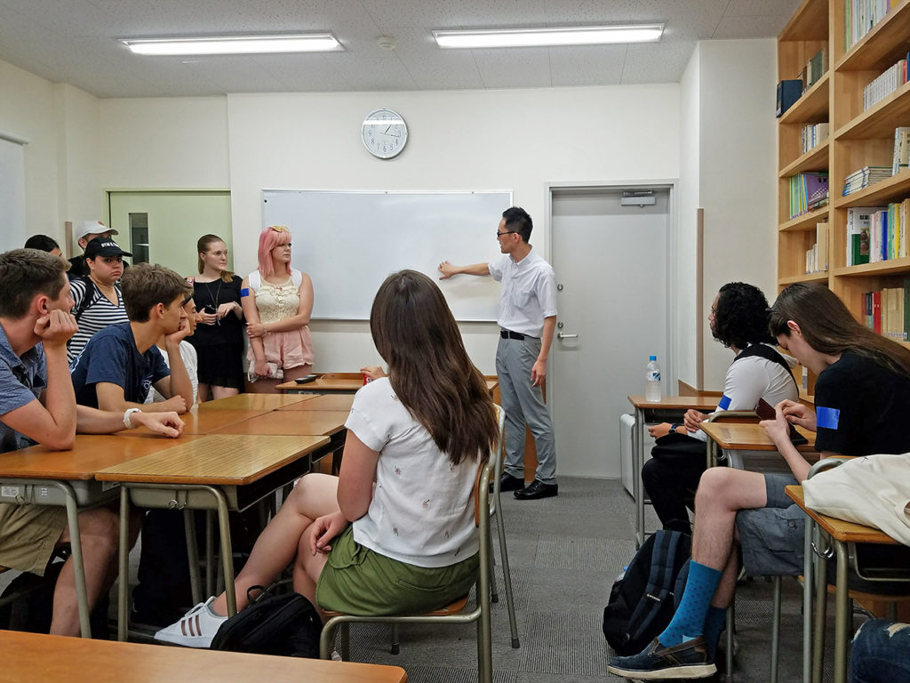 Saito sensi in KCP classroom