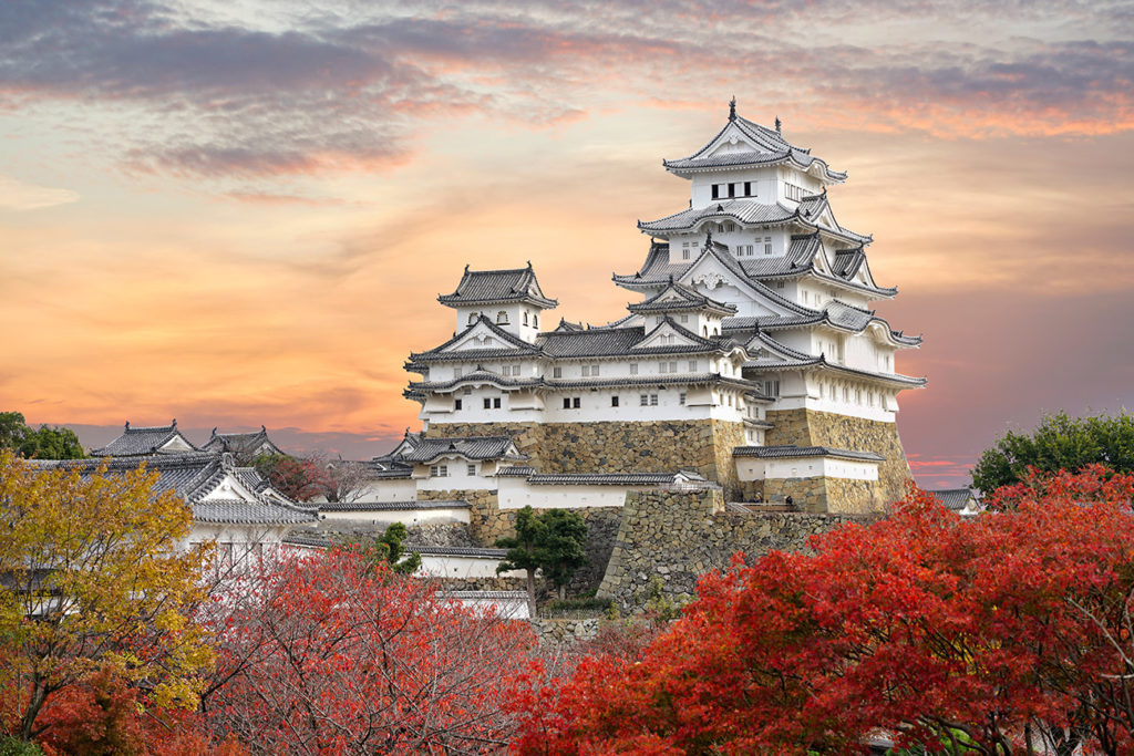 Himeji Castle in autumn